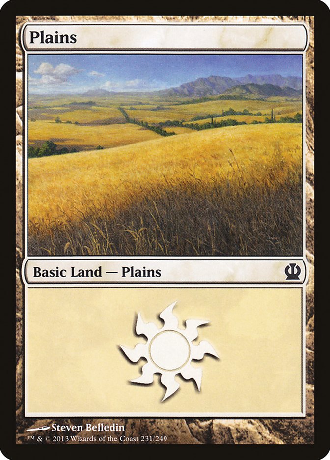 Plains (231) [Theros] | Shuffle n Cut Hobbies & Games