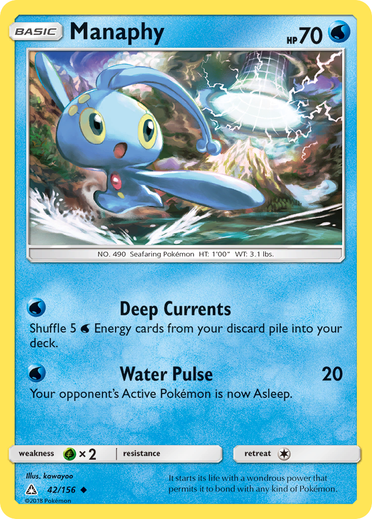 Manaphy (42/156) [Sun & Moon: Ultra Prism] | Shuffle n Cut Hobbies & Games