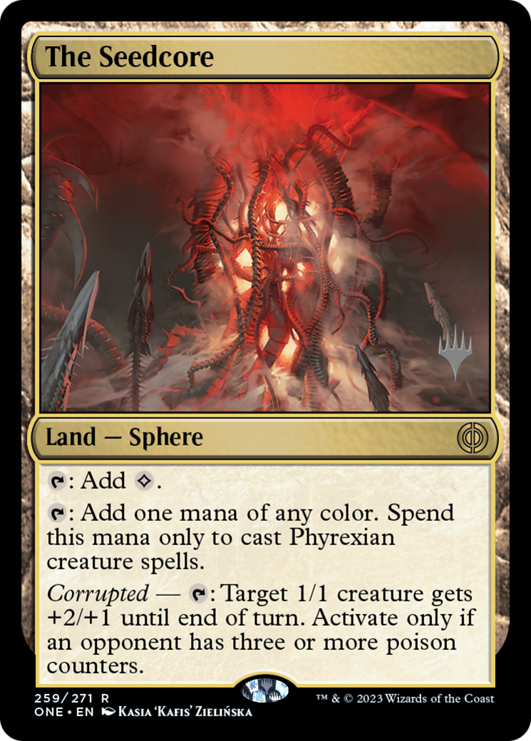 The Seedcore (Promo Pack) [Phyrexia: All Will Be One Promos] | Shuffle n Cut Hobbies & Games