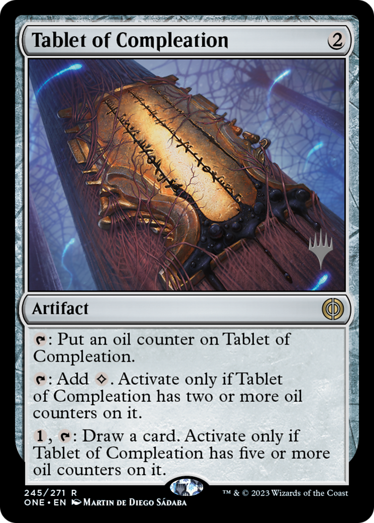 Tablet of Compleation (Promo Pack) [Phyrexia: All Will Be One Promos] | Shuffle n Cut Hobbies & Games