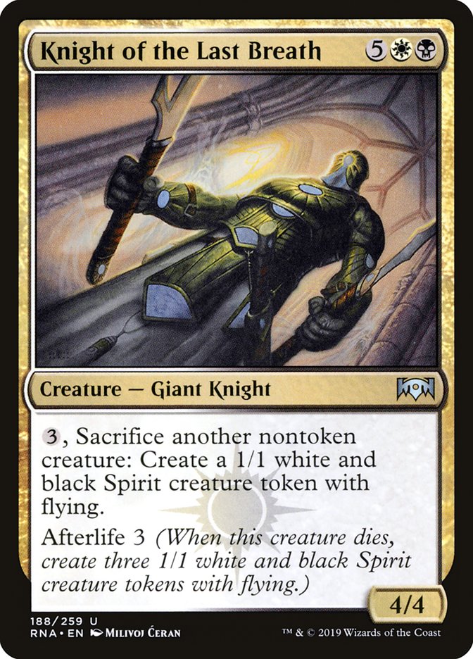 Knight of the Last Breath [Ravnica Allegiance] | Shuffle n Cut Hobbies & Games