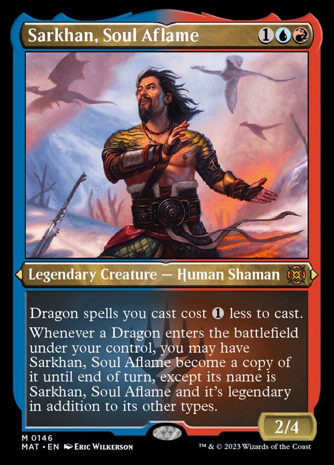 Sarkhan, Soul Aflame (Foil Etched) [March of the Machine: The Aftermath] | Shuffle n Cut Hobbies & Games