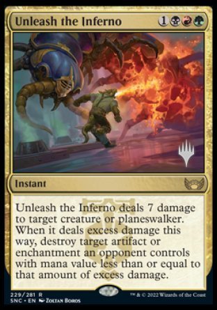 Unleash the Inferno (Promo Pack) [Streets of New Capenna Promos] | Shuffle n Cut Hobbies & Games