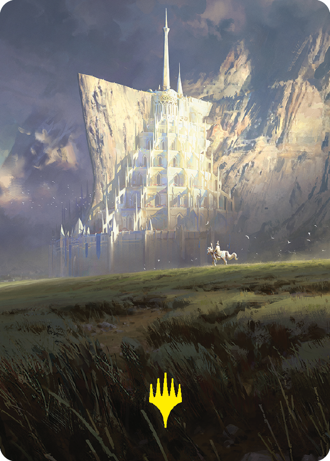 Minas Tirith Art Card (Gold-Stamped Signature) [The Lord of the Rings: Tales of Middle-earth Art Series] | Shuffle n Cut Hobbies & Games