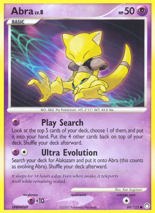 Abra (69/123) [Diamond & Pearl: Mysterious Treasures] | Shuffle n Cut Hobbies & Games