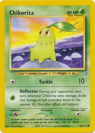 Chikorita (53/111) [Neo Genesis Unlimited] | Shuffle n Cut Hobbies & Games