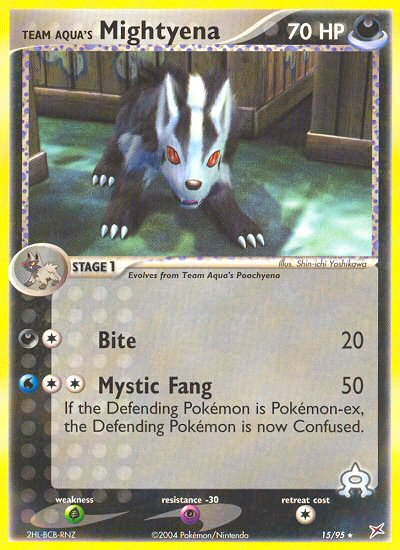 Team Aqua's Mightyena (15/95) [EX: Team Magma vs Team Aqua] | Shuffle n Cut Hobbies & Games