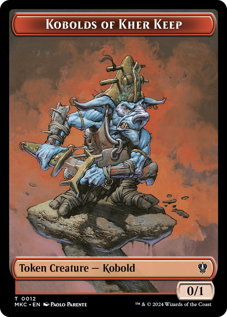 Gold // Kobolds of Kher Keep Double-Sided Token [Murders at Karlov Manor Commander Tokens] | Shuffle n Cut Hobbies & Games