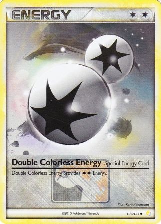 Double Colorless Energy (103/123) (League Promo) [HeartGold & SoulSilver: Base Set] | Shuffle n Cut Hobbies & Games