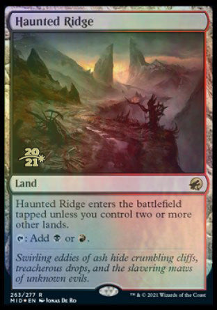 Haunted Ridge [Innistrad: Midnight Hunt Prerelease Promos] | Shuffle n Cut Hobbies & Games