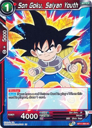 Son Goku, Saiyan Youth [BT11-008] | Shuffle n Cut Hobbies & Games