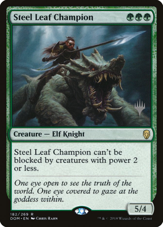 Steel Leaf Champion (Promo Pack) [Dominaria Promos] | Shuffle n Cut Hobbies & Games