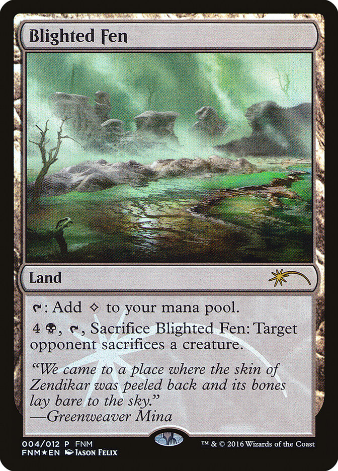 Blighted Fen [Friday Night Magic 2016] | Shuffle n Cut Hobbies & Games