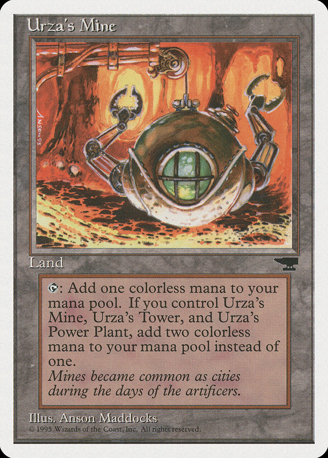 Urza's Mine (Orange Background) [Chronicles] | Shuffle n Cut Hobbies & Games