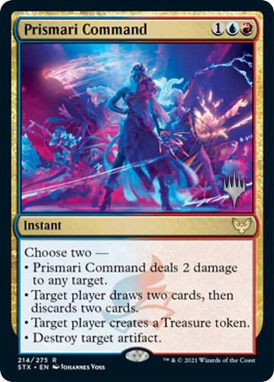 Prismari Command (Promo Pack) [Strixhaven: School of Mages Promos] | Shuffle n Cut Hobbies & Games