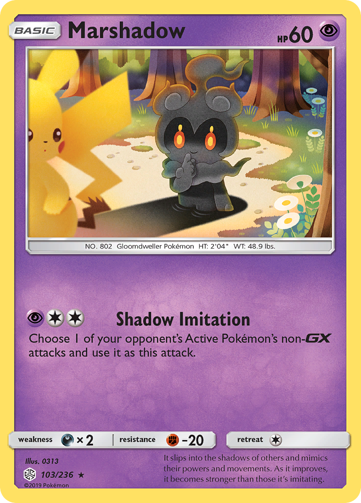 Marshadow (103/236) [Sun & Moon: Cosmic Eclipse] | Shuffle n Cut Hobbies & Games