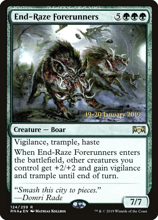 End-Raze Forerunners [Ravnica Allegiance Prerelease Promos] | Shuffle n Cut Hobbies & Games