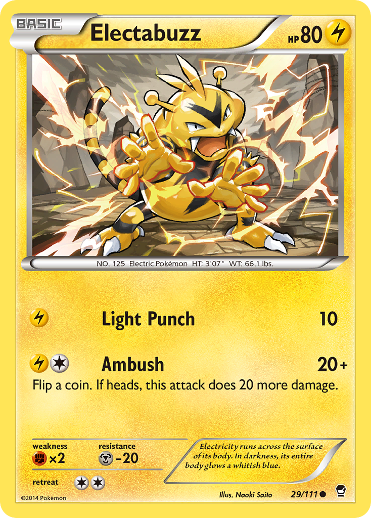 Electabuzz (29/111) [XY: Furious Fists] | Shuffle n Cut Hobbies & Games