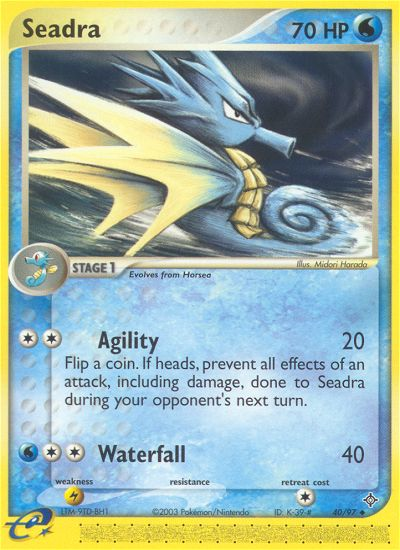 Seadra (40/97) [EX: Dragon] | Shuffle n Cut Hobbies & Games