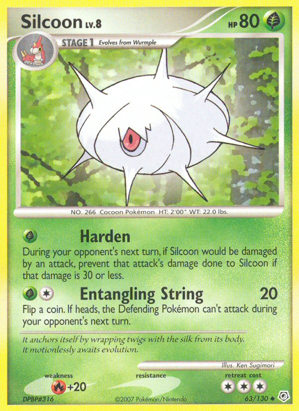 Silcoon (63/130) [Diamond & Pearl: Base Set] | Shuffle n Cut Hobbies & Games