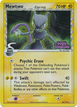 Mewtwo (24/110) (Delta Species) (Stamped) [EX: Holon Phantoms] | Shuffle n Cut Hobbies & Games