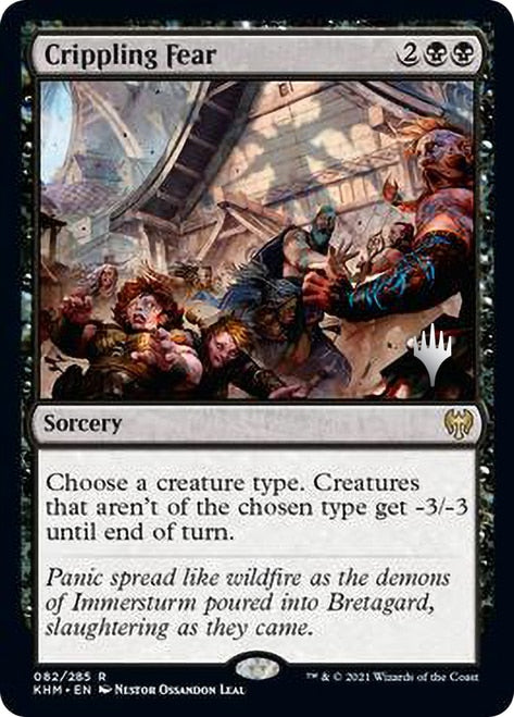 Crippling Fear (Promo Pack) [Kaldheim Promos] | Shuffle n Cut Hobbies & Games