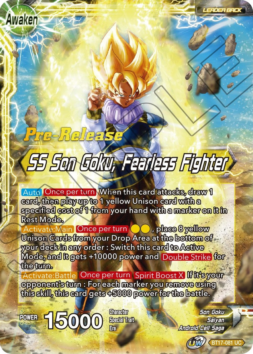 Son Goku // SS Son Goku, Fearless Fighter (BT17-081) [Ultimate Squad Prerelease Promos] | Shuffle n Cut Hobbies & Games