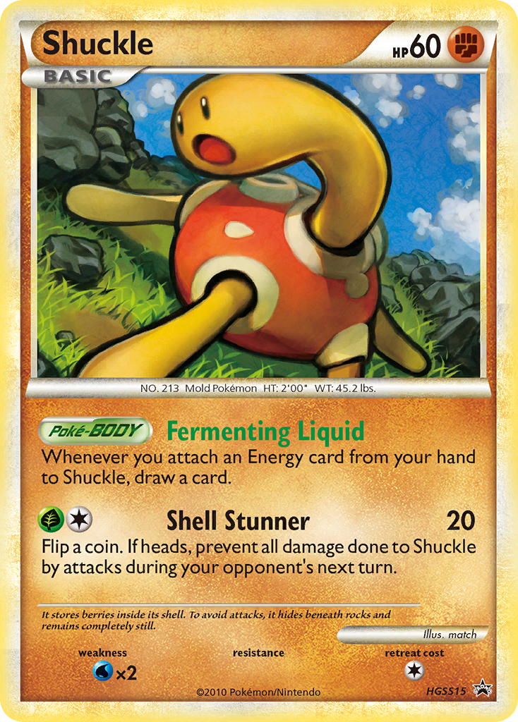 Shuckle (HGSS15) [HeartGold & SoulSilver: Black Star Promos] | Shuffle n Cut Hobbies & Games