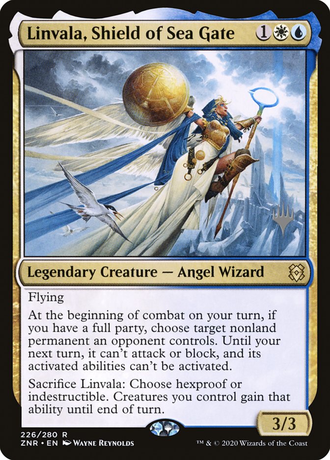 Linvala, Shield of Sea Gate (Promo Pack) [Zendikar Rising Promos] | Shuffle n Cut Hobbies & Games