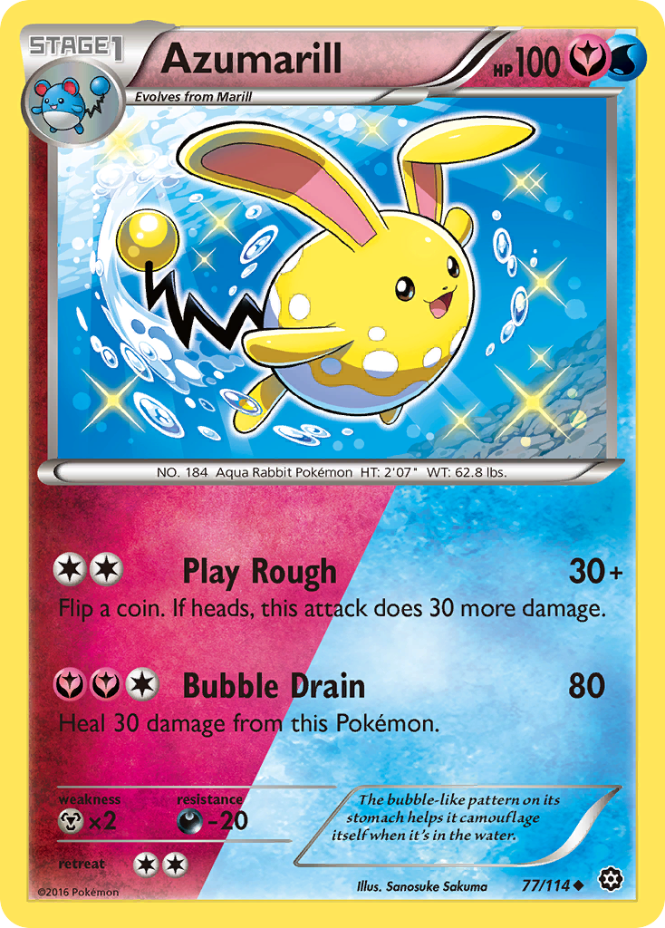 Azumarill (77/114) [XY: Steam Siege] | Shuffle n Cut Hobbies & Games