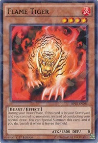 Flame Tiger (Shatterfoil) [BP03-EN095] Rare | Shuffle n Cut Hobbies & Games