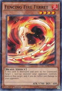 Fencing Fire Ferret (Shatterfoil) [BP03-EN107] Rare | Shuffle n Cut Hobbies & Games