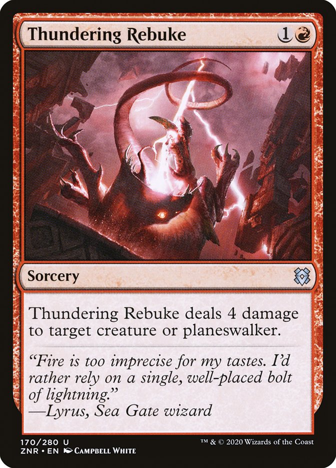 Thundering Rebuke [Zendikar Rising] | Shuffle n Cut Hobbies & Games