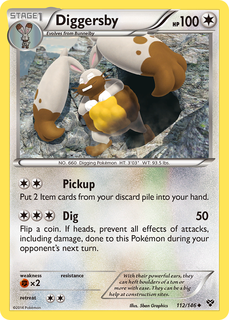 Diggersby (112/146) [XY: Base Set] | Shuffle n Cut Hobbies & Games