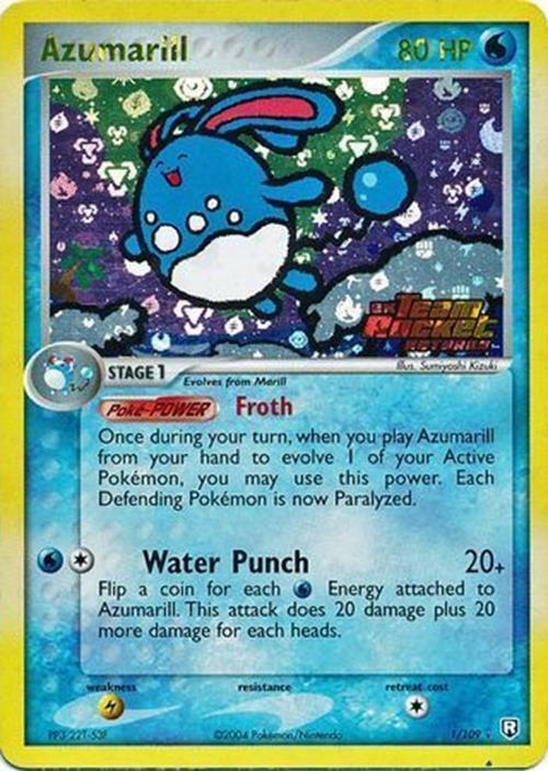 Azumarill (1/109) (Stamped) [EX: Team Rocket Returns] | Shuffle n Cut Hobbies & Games