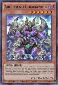 Archfiend Commander [CT11-EN006] Super Rare | Shuffle n Cut Hobbies & Games