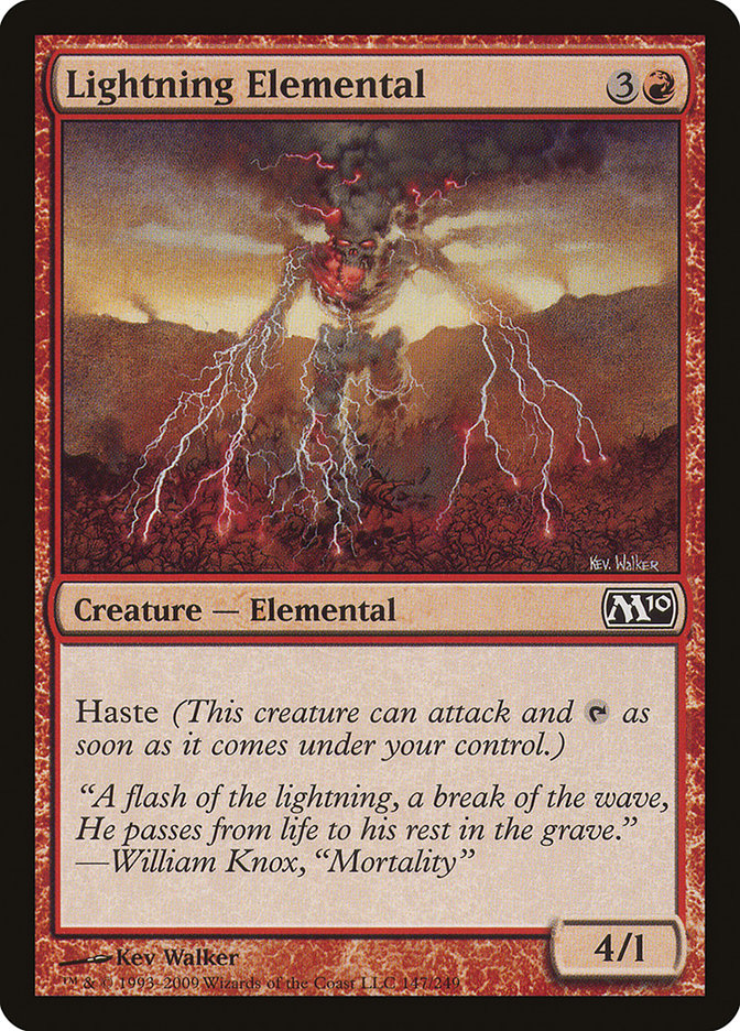 Lightning Elemental [Magic 2010] | Shuffle n Cut Hobbies & Games