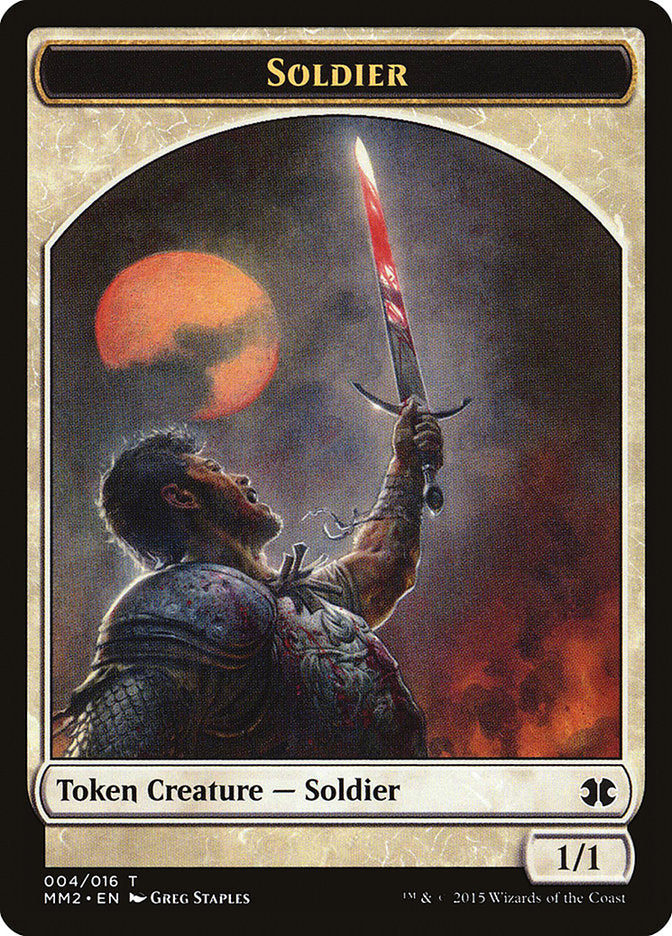 Soldier Token [Modern Masters 2015 Tokens] | Shuffle n Cut Hobbies & Games