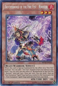 Brotherhood of the Fire Fist - Rooster [MP14-EN120] Secret Rare | Shuffle n Cut Hobbies & Games