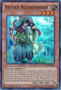 Sylvan Bladefender [MP14-EN186] Super Rare | Shuffle n Cut Hobbies & Games