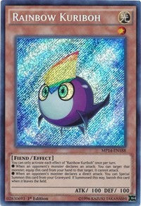 Rainbow Kuriboh [MP14-EN188] Secret Rare | Shuffle n Cut Hobbies & Games