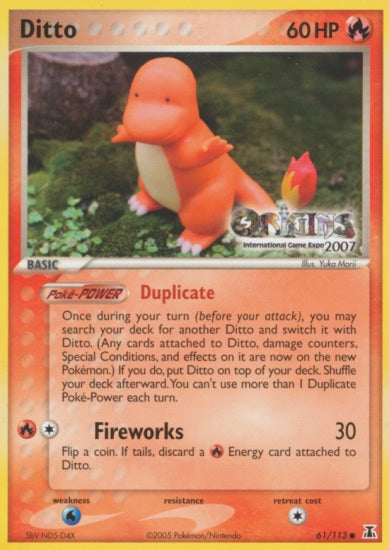 Ditto (61/113) (Origins Game Fair 2007) [EX: Delta Species] | Shuffle n Cut Hobbies & Games