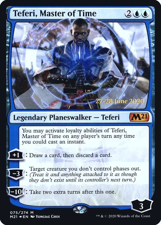 Teferi, Master of Time (75) [Core Set 2021 Prerelease Promos] | Shuffle n Cut Hobbies & Games