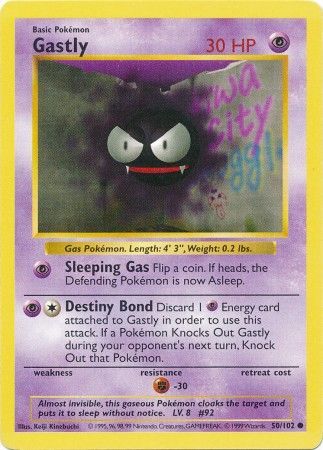 Gastly (50/102) [Base Set Shadowless Unlimited] | Shuffle n Cut Hobbies & Games