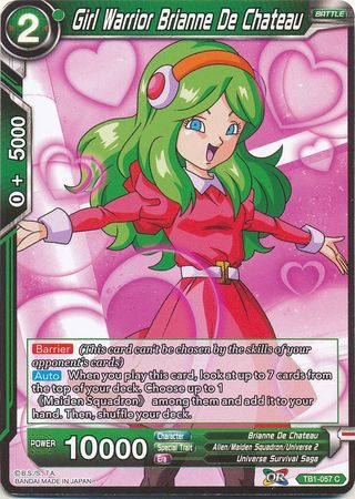 Girl Warrior Brianne De Chateau [TB1-057] | Shuffle n Cut Hobbies & Games