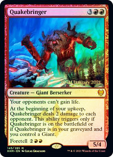 Quakebringer [Kaldheim Prerelease Promos] | Shuffle n Cut Hobbies & Games