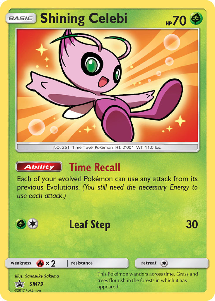 Shining Celebi (SM79) [Sun & Moon: Black Star Promos] | Shuffle n Cut Hobbies & Games