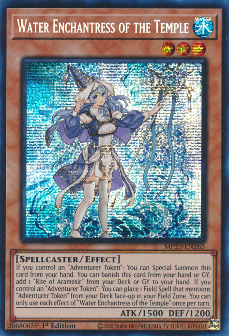 Water Enchantress of the Temple [MP23-EN265] Prismatic Secret Rare | Shuffle n Cut Hobbies & Games