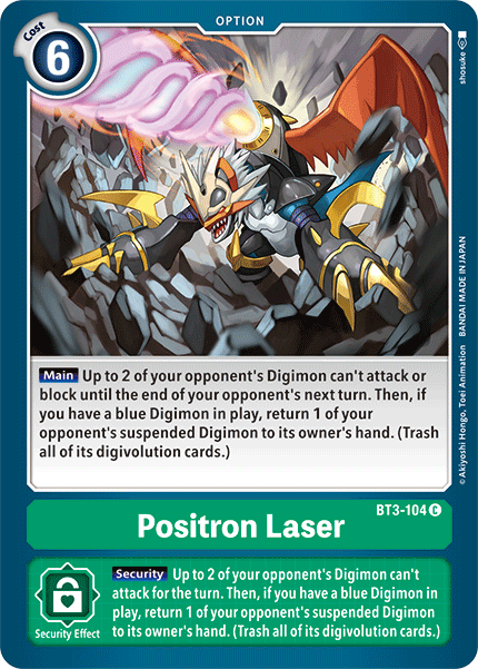 Positron Laser [BT3-104] [Release Special Booster Ver.1.5] | Shuffle n Cut Hobbies & Games