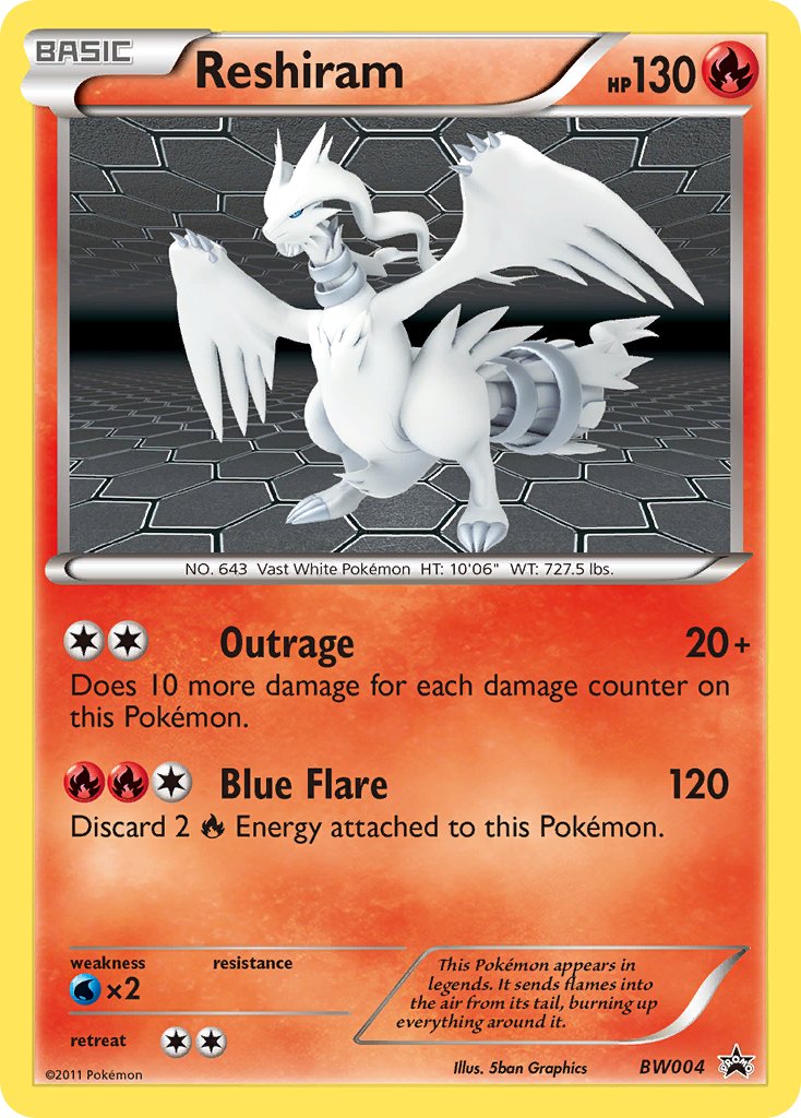 Reshiram (BW004) [Black & White: Black Star Promos] | Shuffle n Cut Hobbies & Games